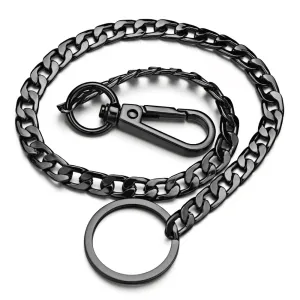 42CM Long Metal Keychain Wallet Belt Chain