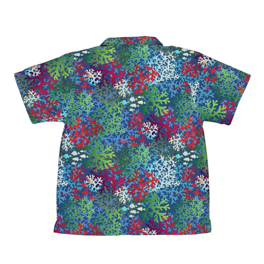 A Christmas Coral Youth Hawaiian Shirt