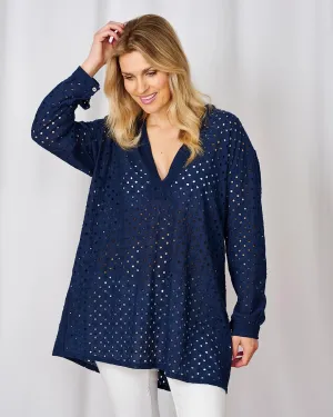 Athena Tunic - Navy