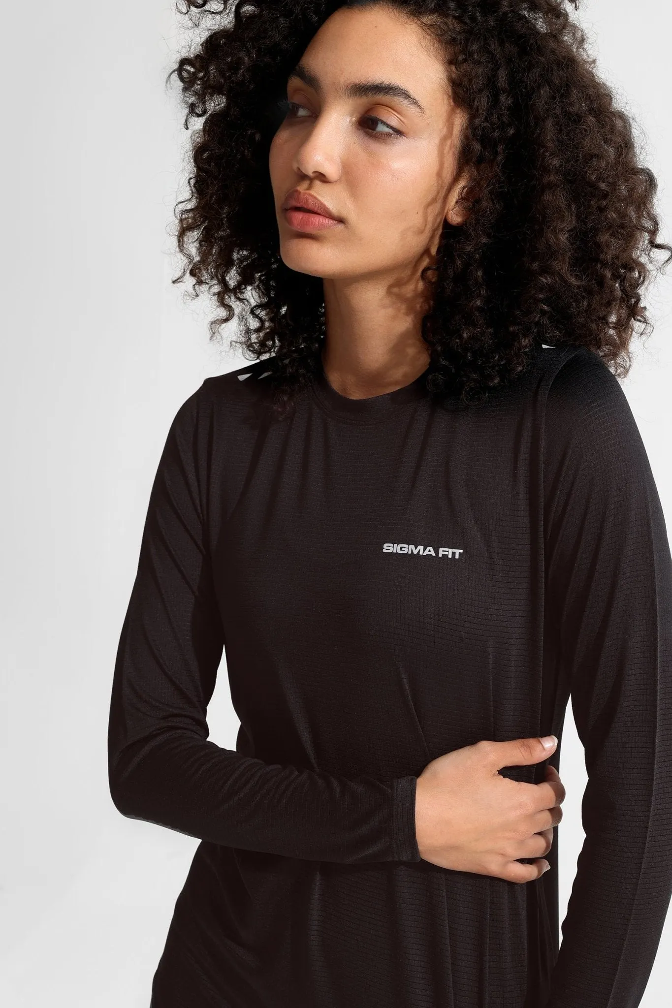 Black Basic Women Long Sleeve