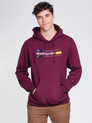 BOATHOUSE RETRO OARS HOOD - MAROON - CLEARANCE