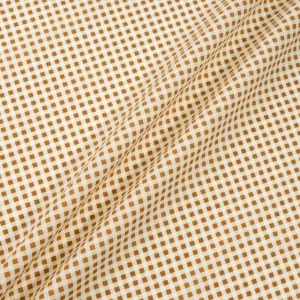 Brown Gingham Printed Luxury Cotton