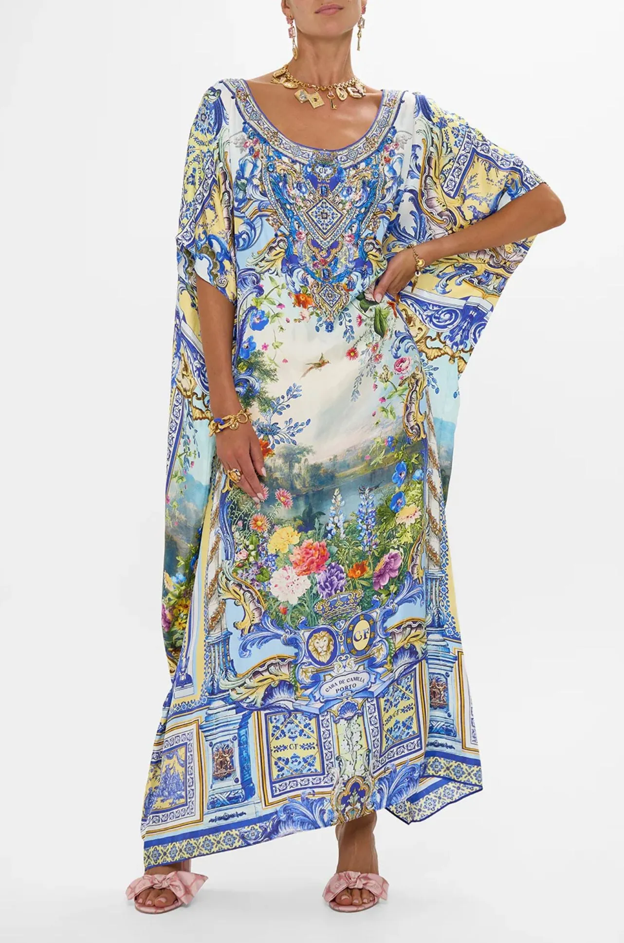 Camilla - Wall To Wall Wonders Round Neck Kaftan