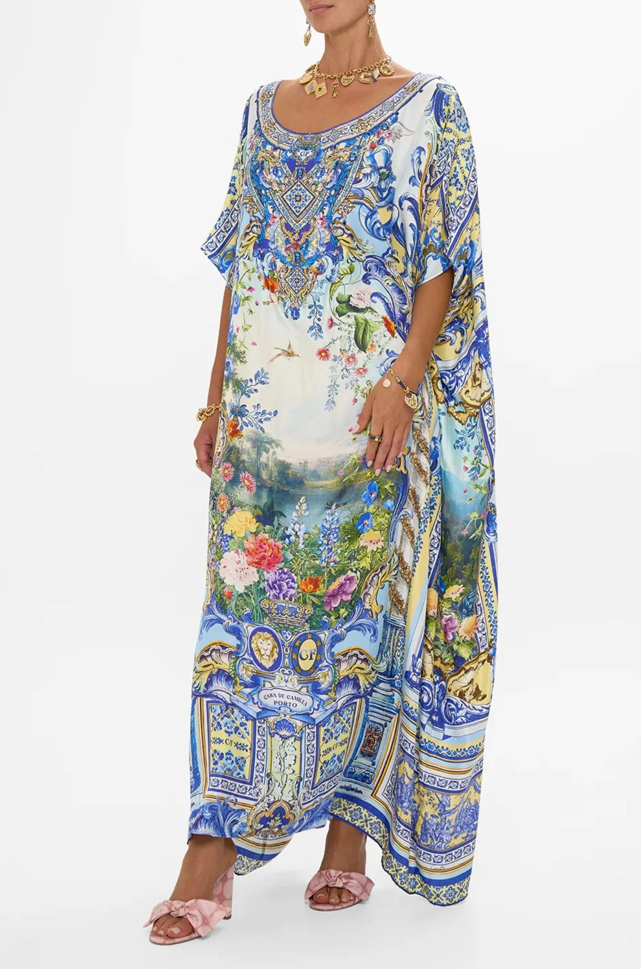 Camilla - Wall To Wall Wonders Round Neck Kaftan