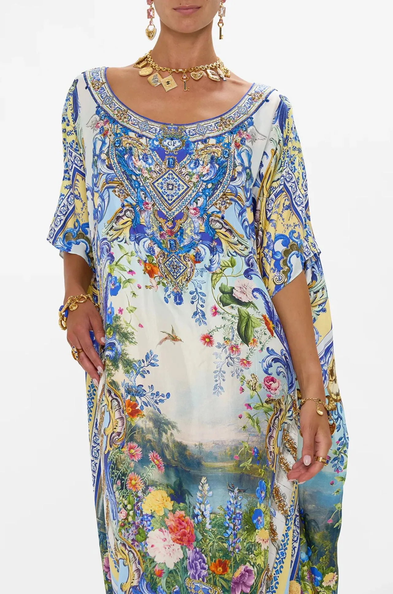 Camilla - Wall To Wall Wonders Round Neck Kaftan