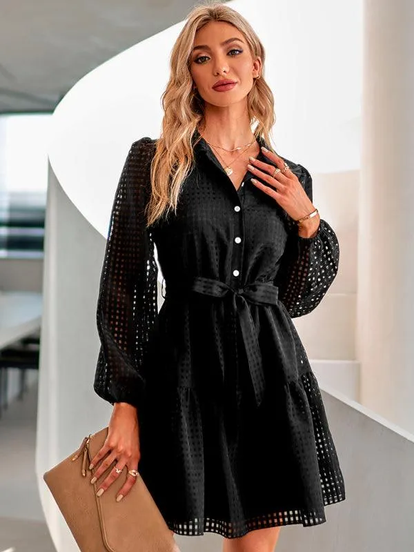 Chic Plaid Single Breasted Dress: The Perfect Blend of Style and Versatility for Modern Women