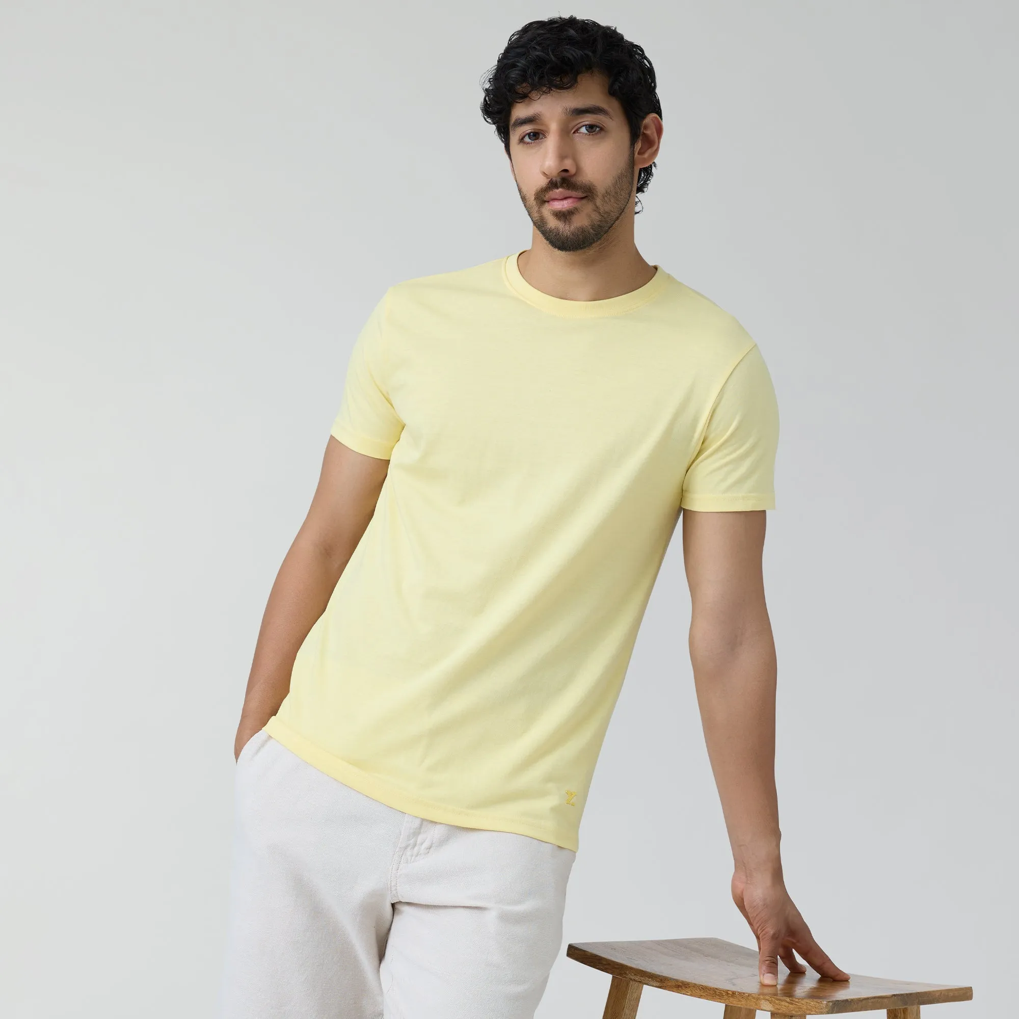 Code Cotton Rich T-shirts Butter Yellow