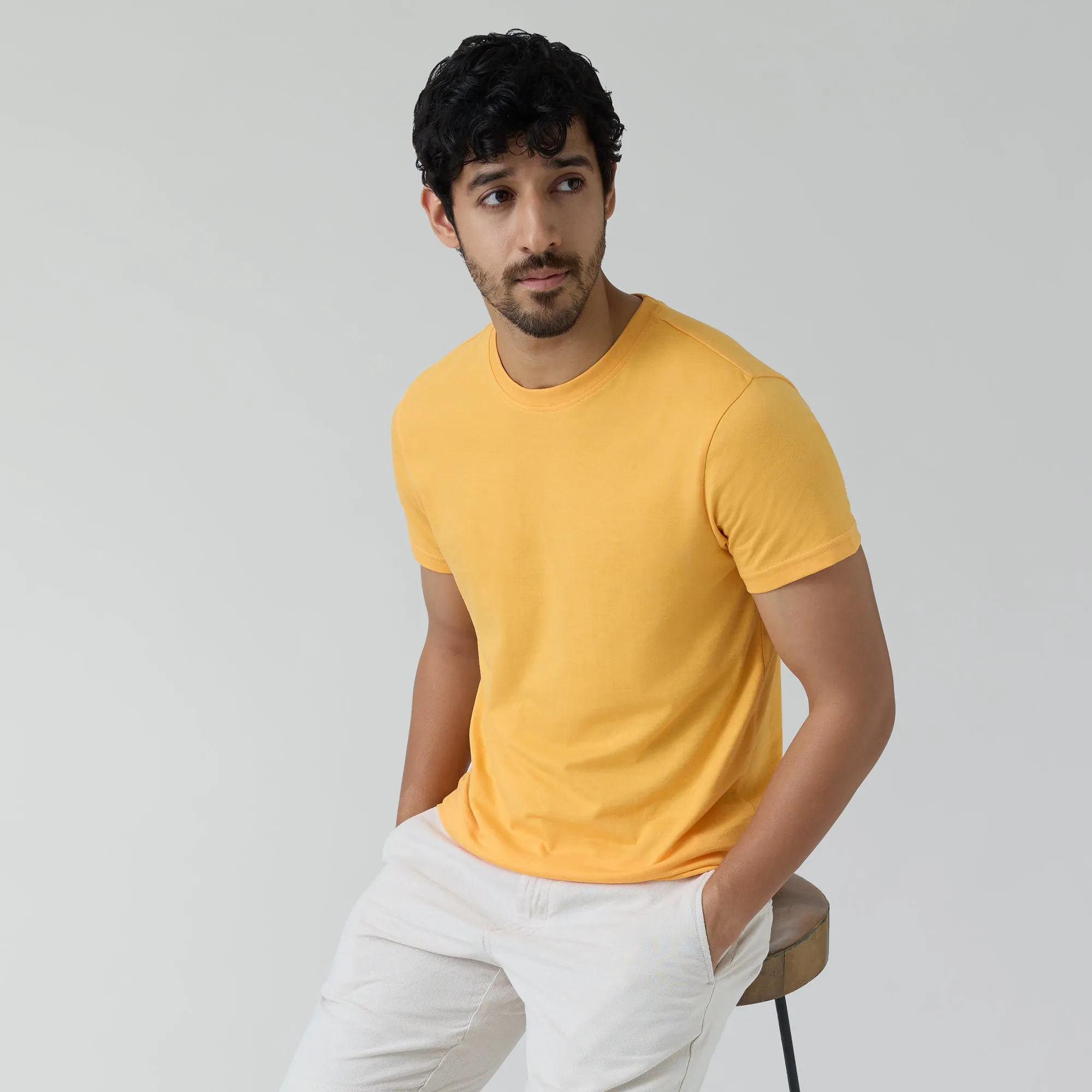 Code Cotton Rich T-shirts Sunshine Yellow