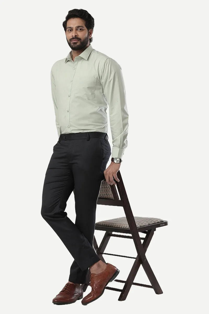 Denmark - Light Pista Green Formal Shirts for Men | Ariser