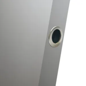 Dillon Small Round Door Edge Finger Pull for Sliding and Pocket Doors - Satin Finish