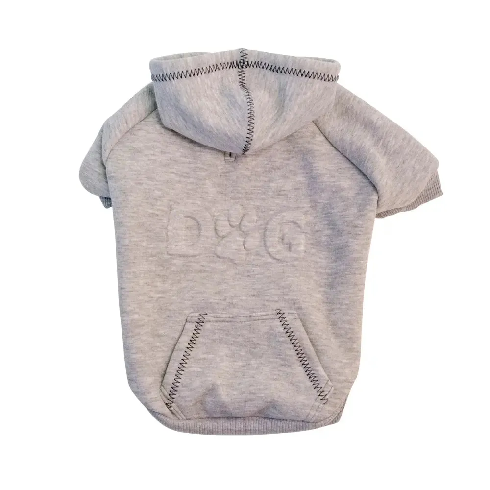 Dog Embossed Fleece Dog Hoodie Sweatshirt XXS to 100  LBS