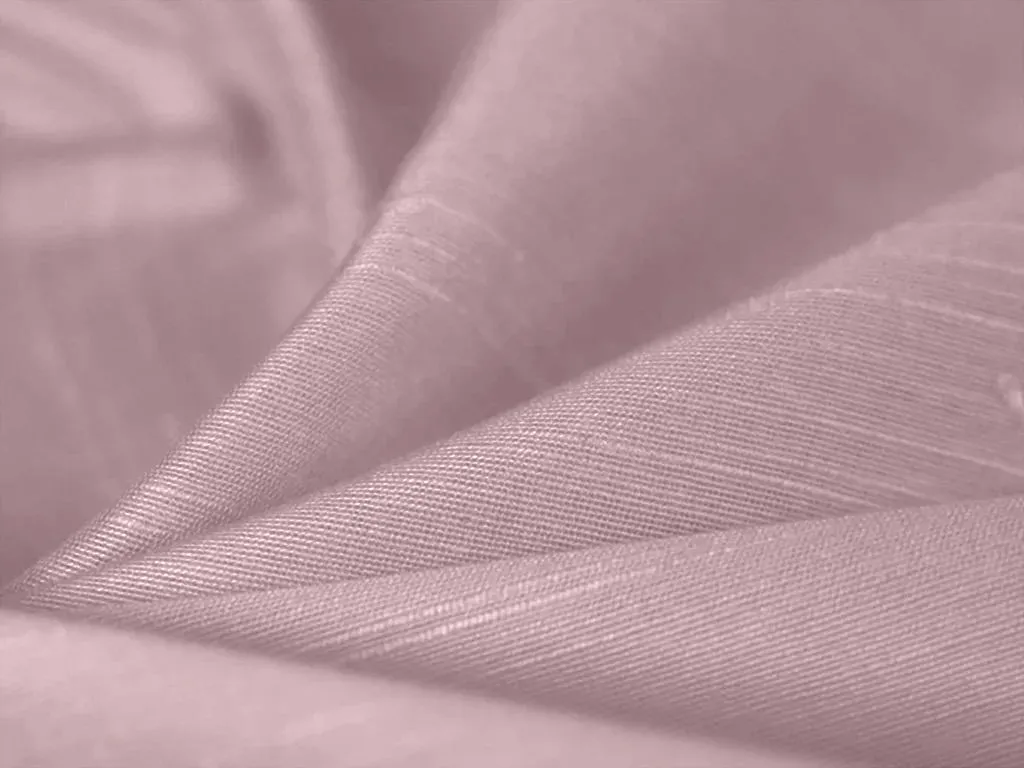 Dusty Lilac Plain Bangalore Raw Silk Fabric