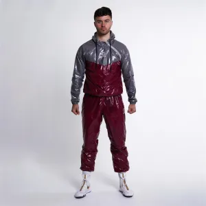 GymPro Sweat Suit, Red/Grey