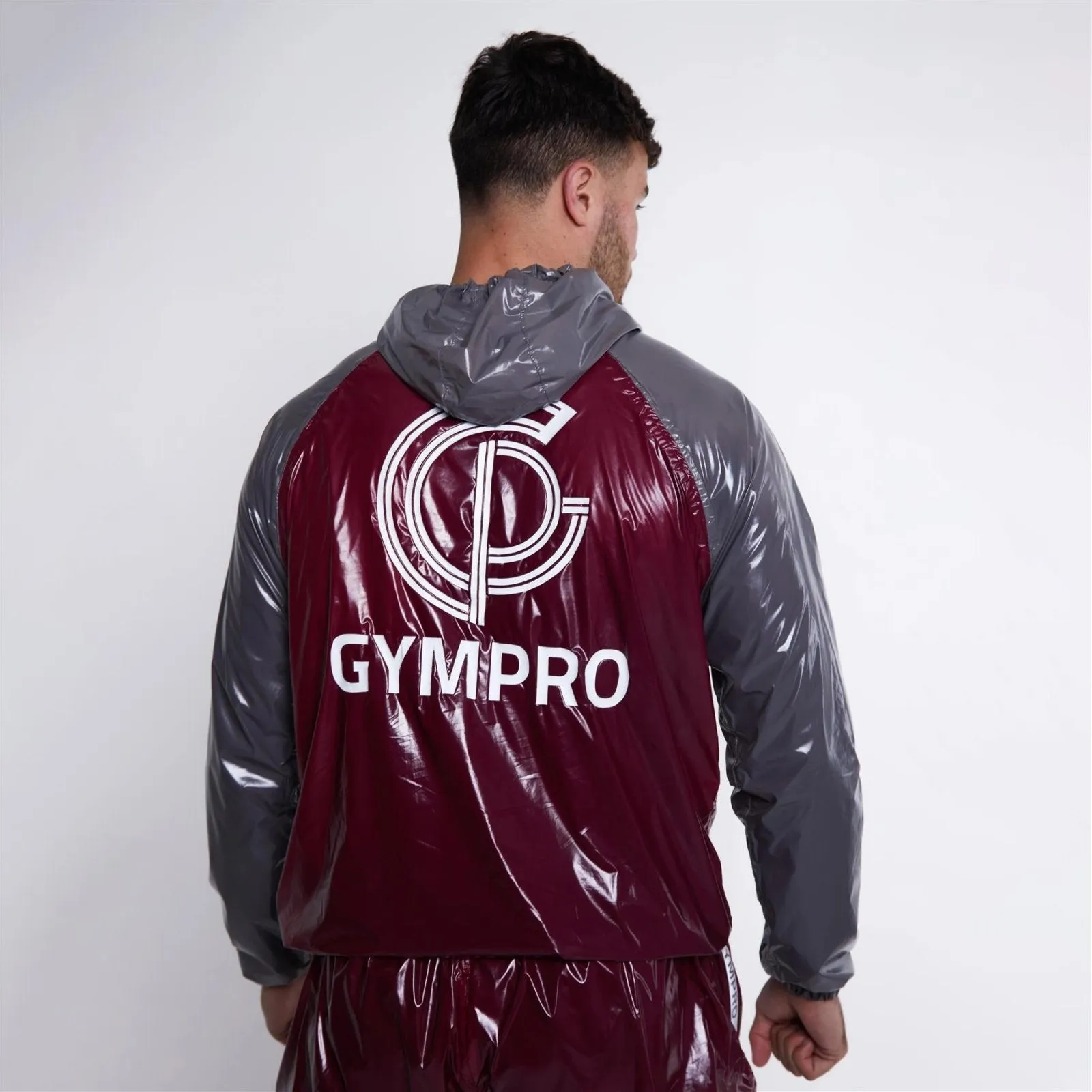 GymPro Sweat Suit, Red/Grey