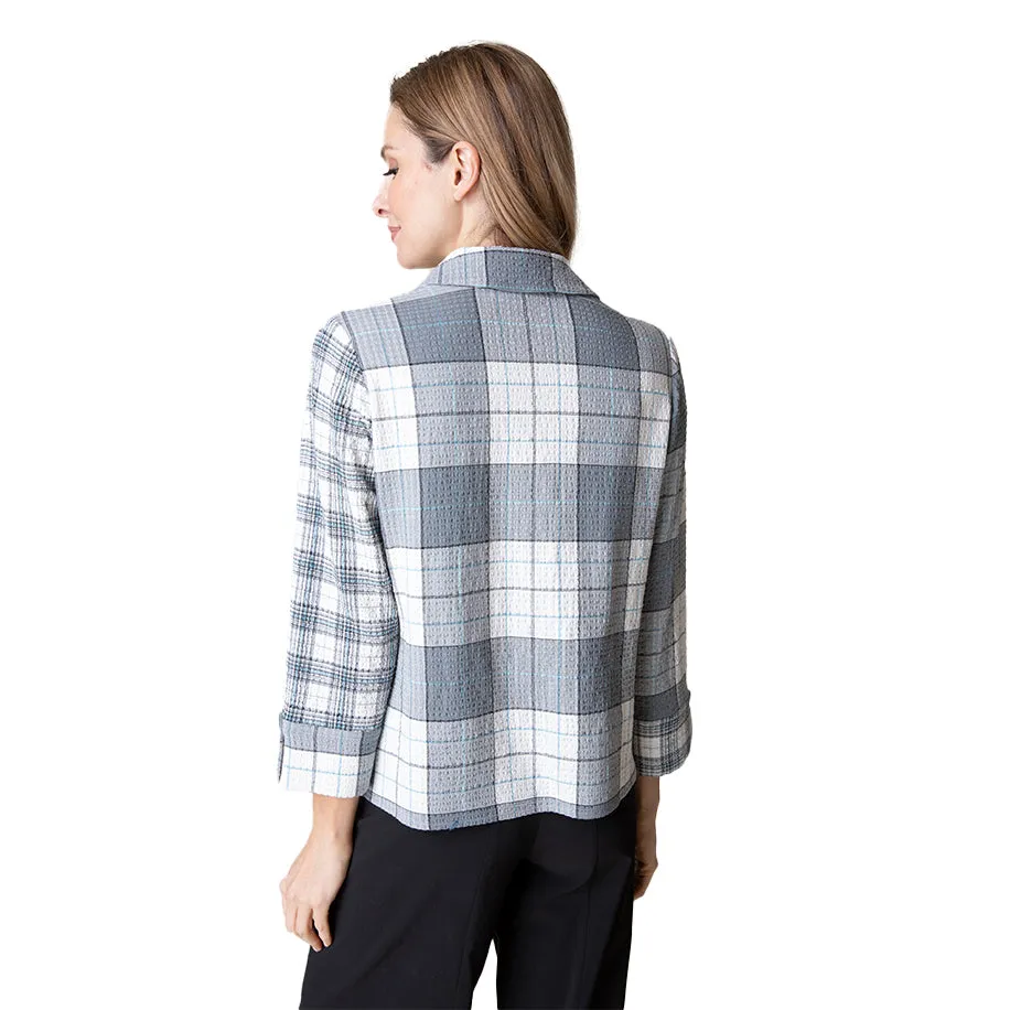 Habitat "Girl Gone Plaid"- Pocket Shirt in Winter White - 40790-WWT