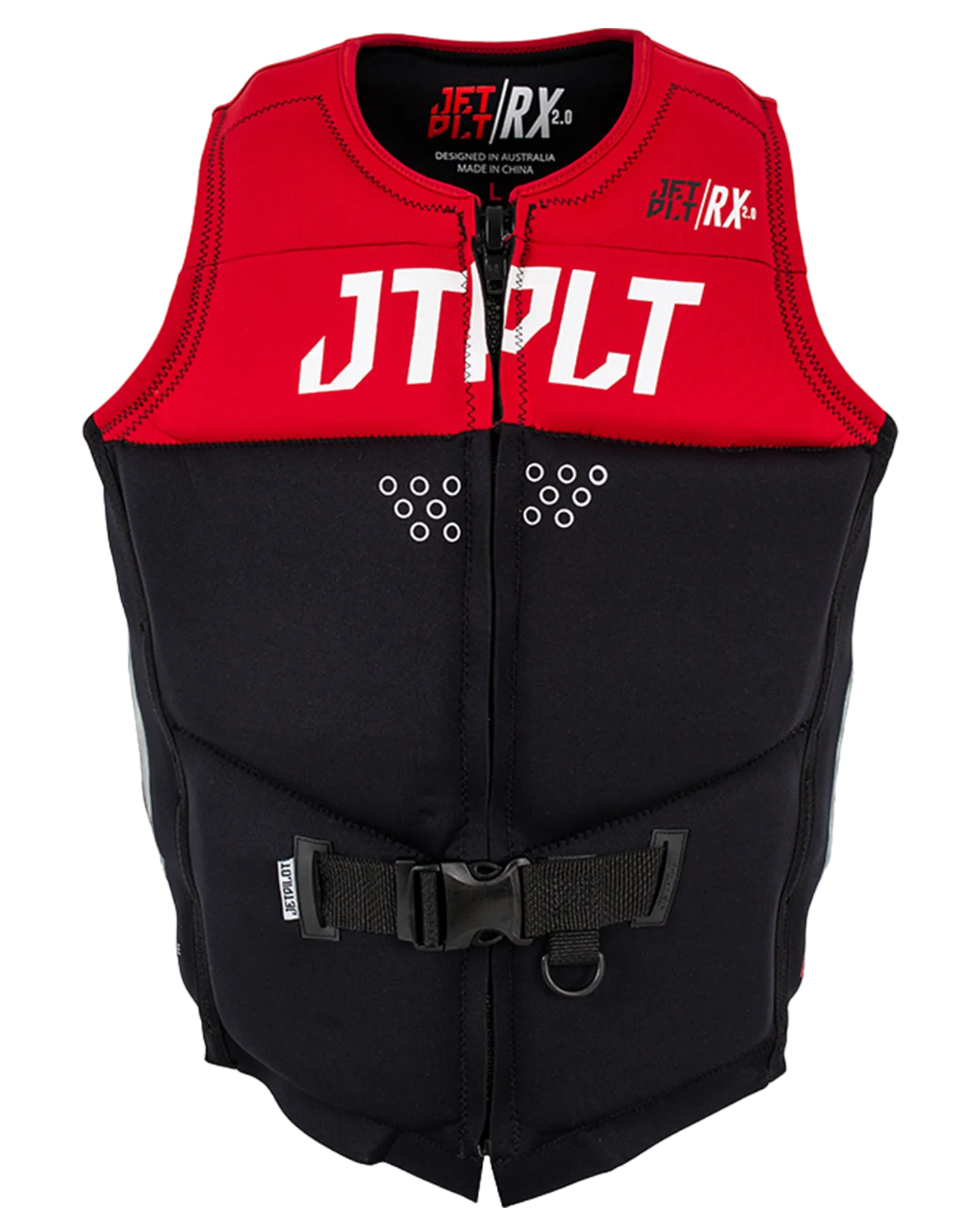 Jetpilot RX Mens Vest - Black/Red L50 - 2022