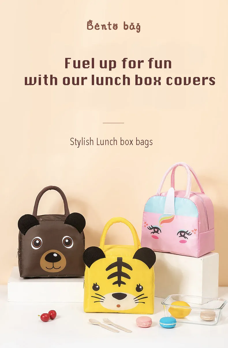 Lunch Box Insulated Bag Soft Leakproof Lunch Bag for Kids Men Women, Durable Thermal Lunch Pail for School Work Office | Fit 6 Cans-Yellow Dinosaur