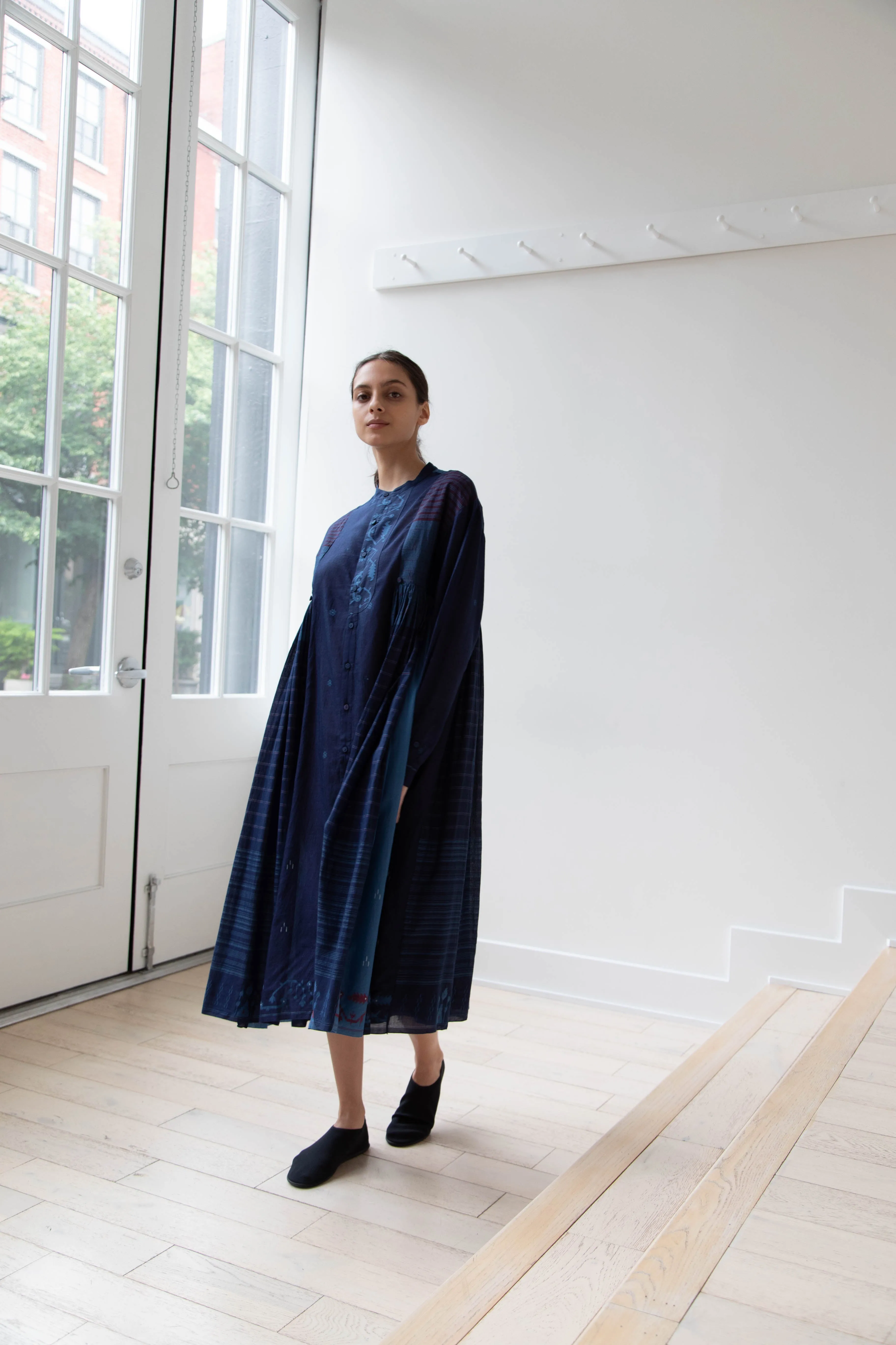 Maku | Vanessa Dress in Indigo Jamdani