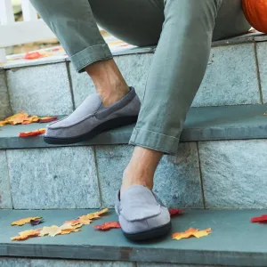 Men’s Diamond Corduroy Moccasin Slippers