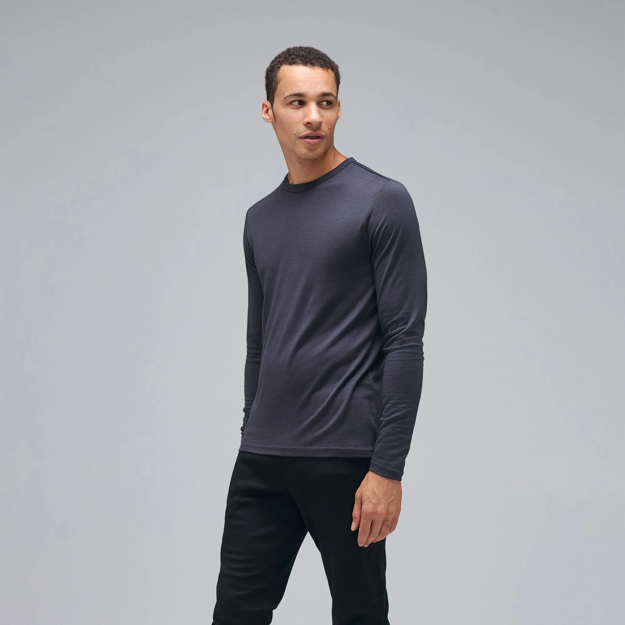 Men's Long Sleeve Merino Crew