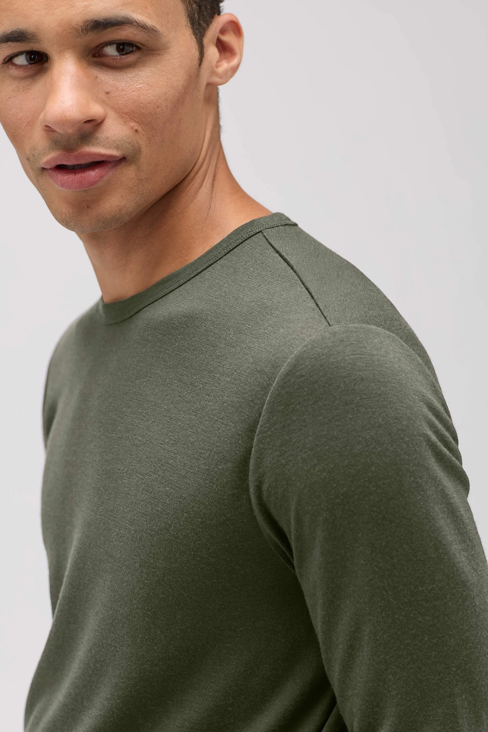 Men's Long Sleeve Merino Crew