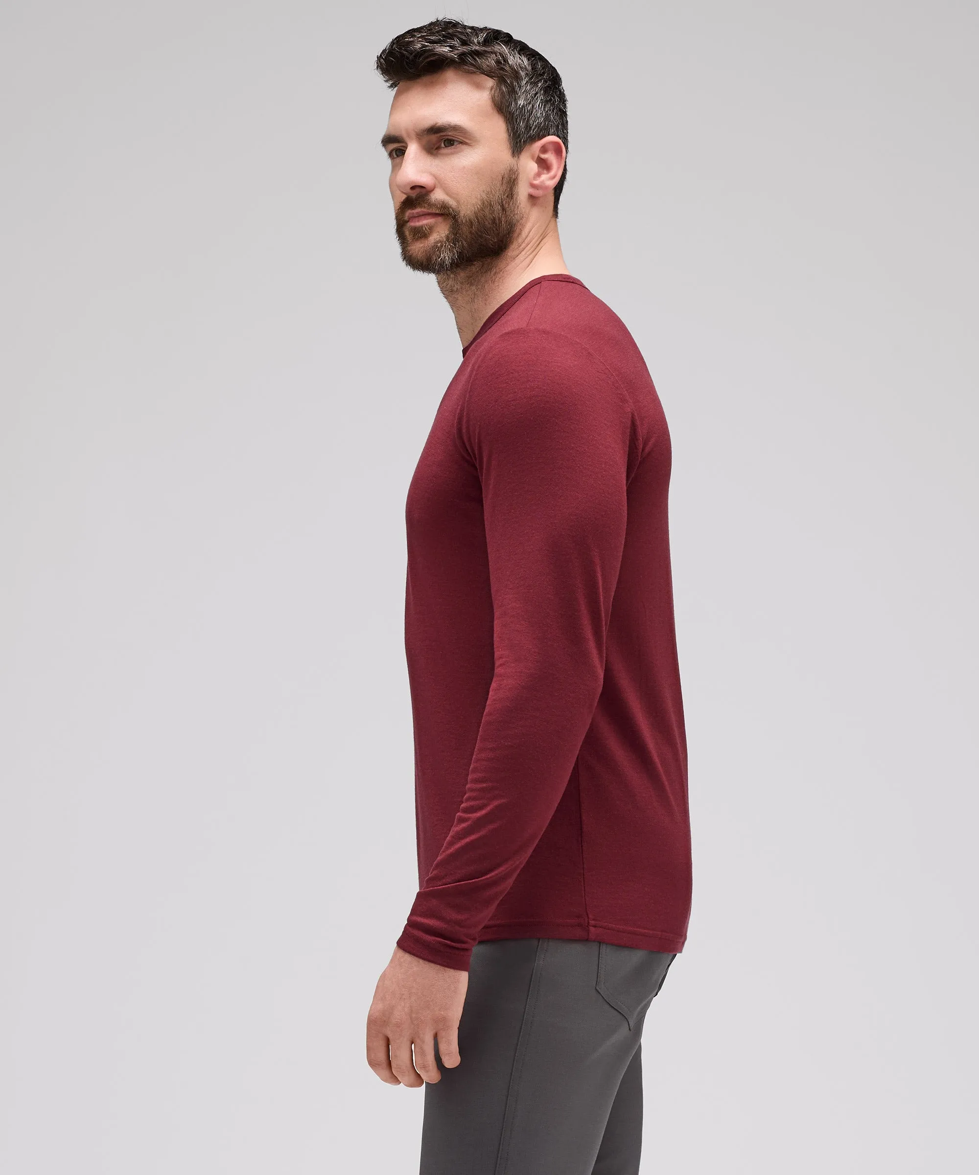 Men's Long Sleeve Merino Crew