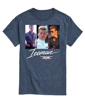 Men's T-shirt with top gun iceman AIRWAVES print, blue