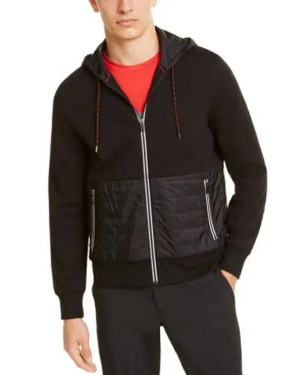 Michael Kors Men's Kors X Tech Padded Full-Zip Hoodie