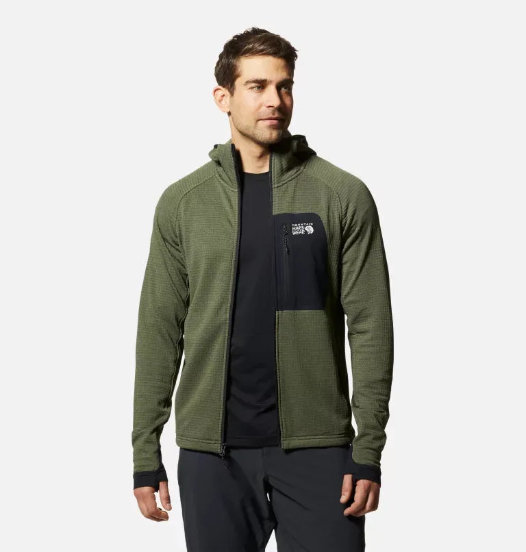 Mountain Hardwear Men's Polartec Power Grid Full Zip Hoody