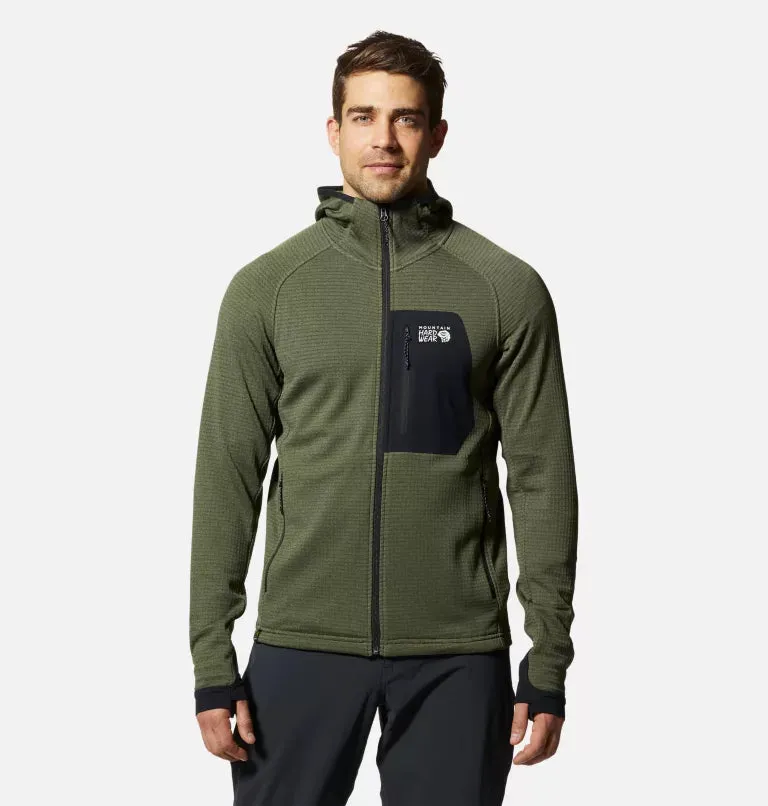 Mountain Hardwear Men's Polartec Power Grid Full Zip Hoody