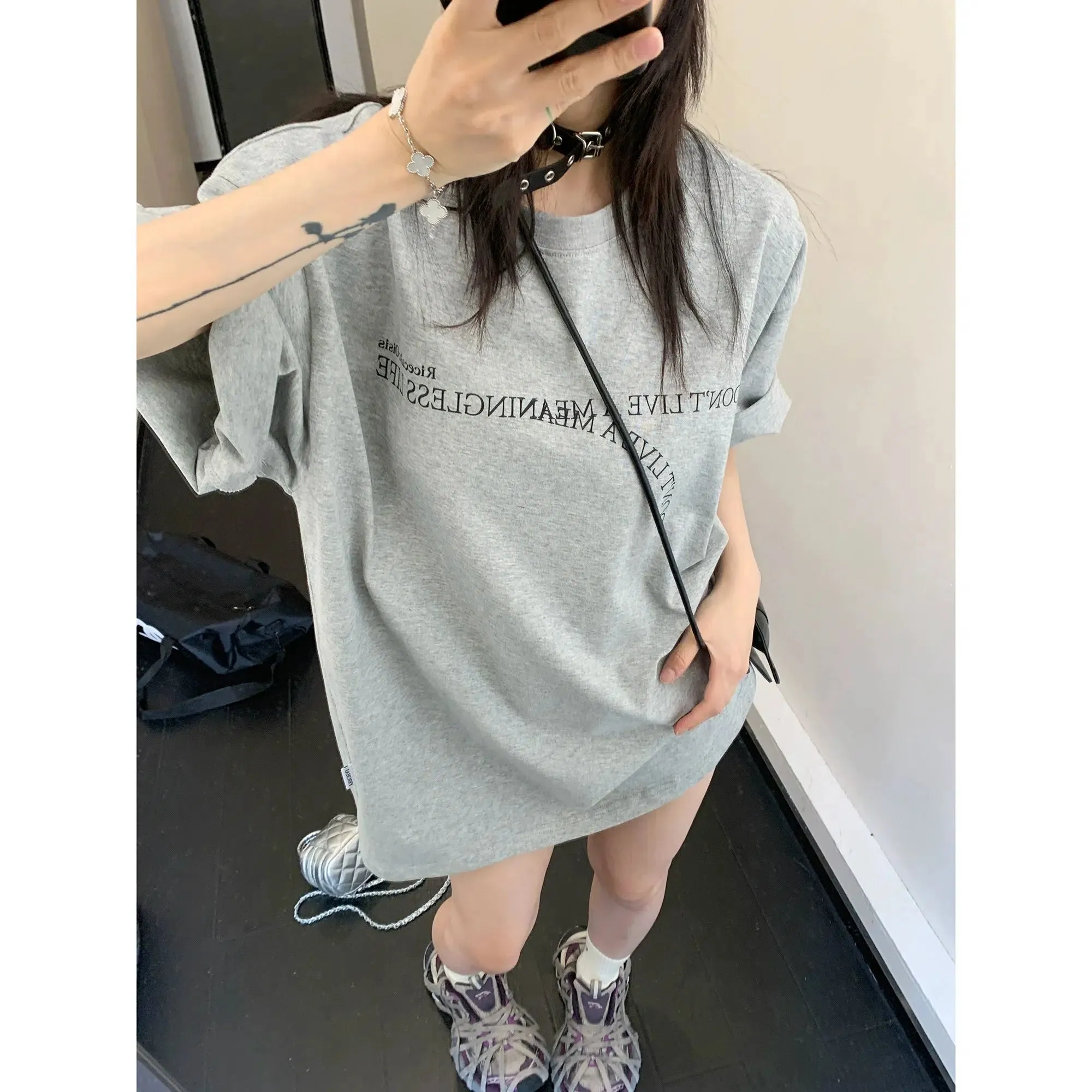 Oversized Letter Print T-Shirt