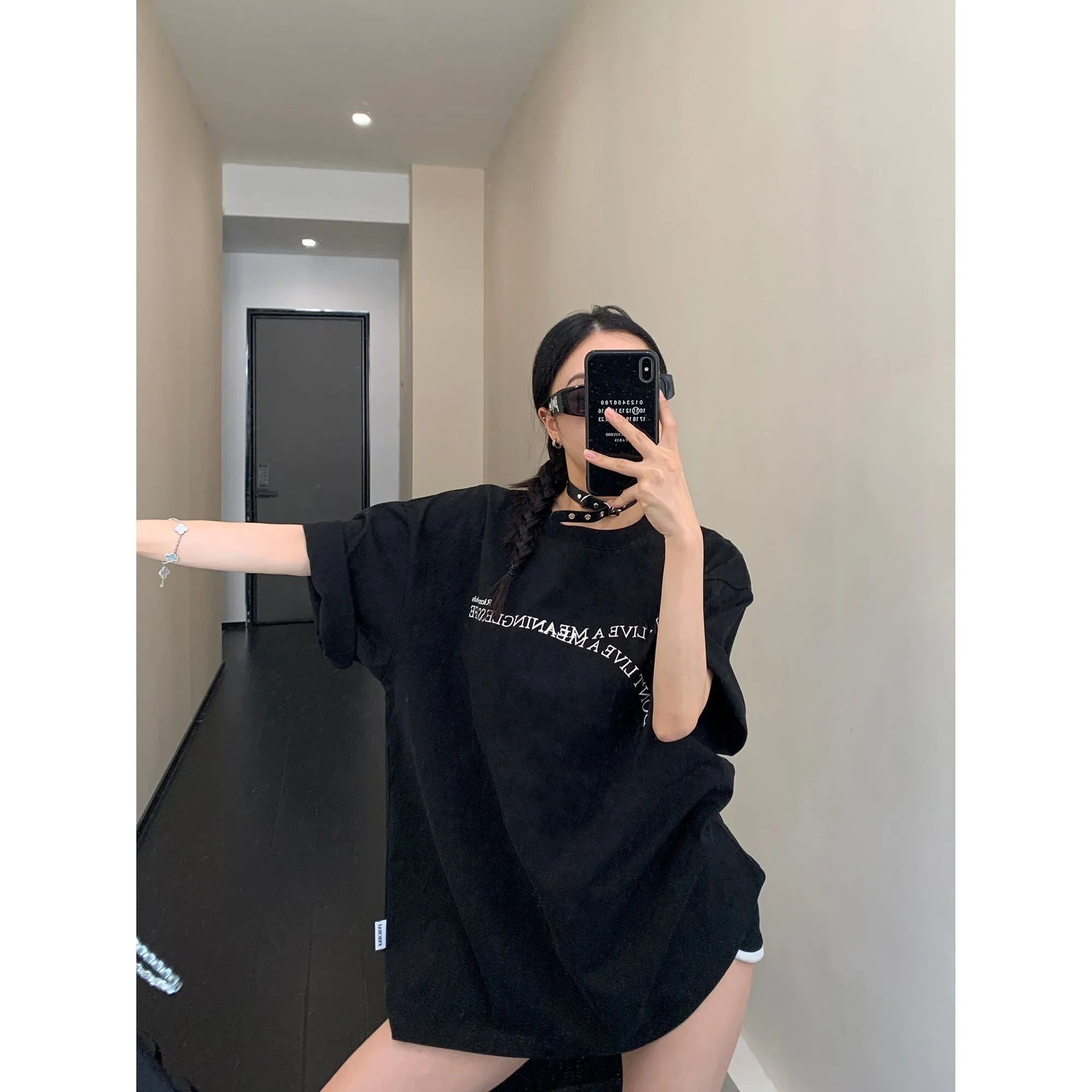 Oversized Letter Print T-Shirt