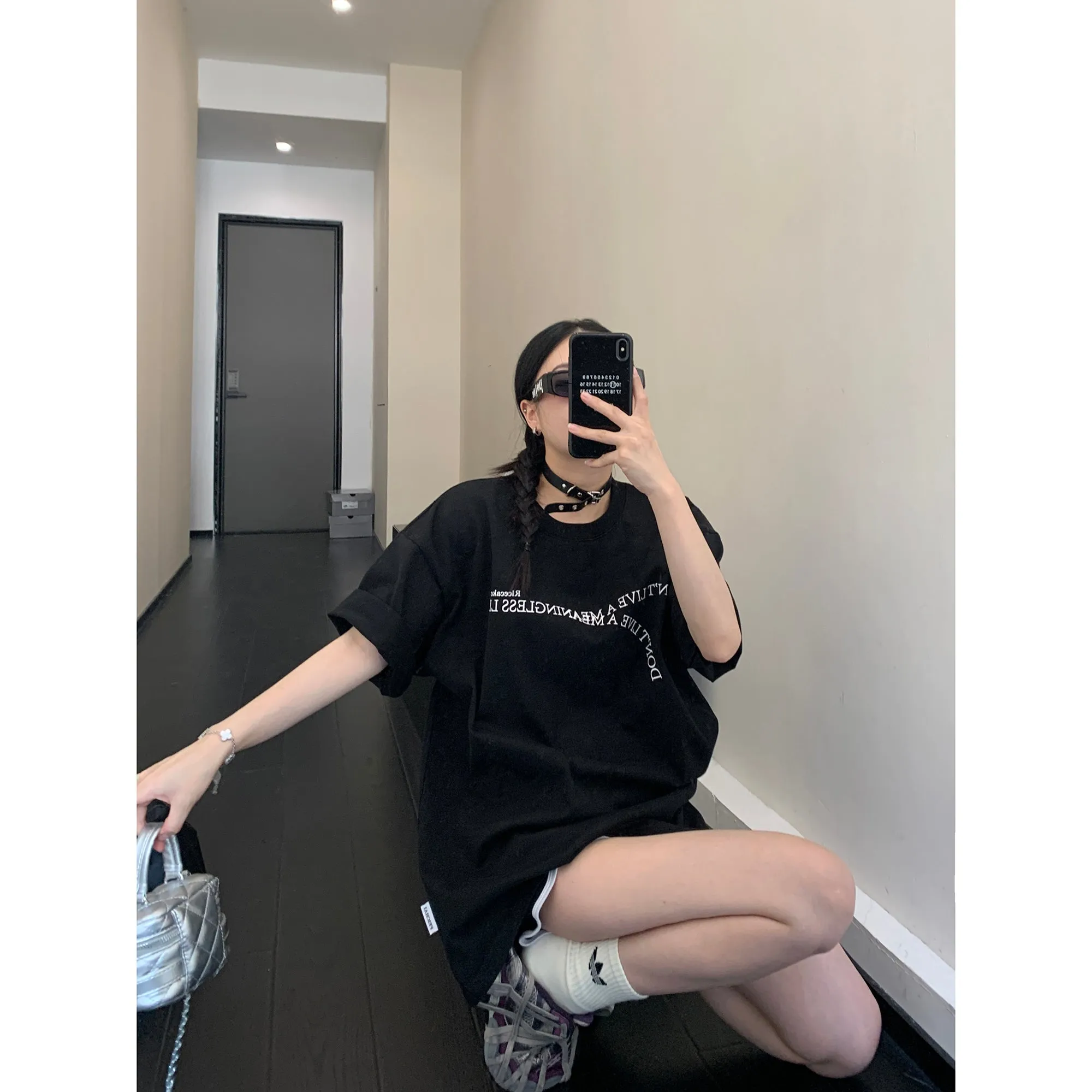 Oversized Letter Print T-Shirt