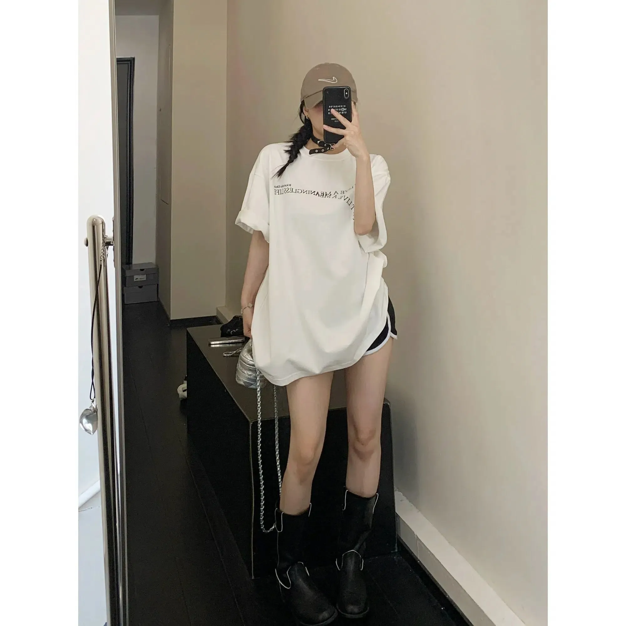 Oversized Letter Print T-Shirt