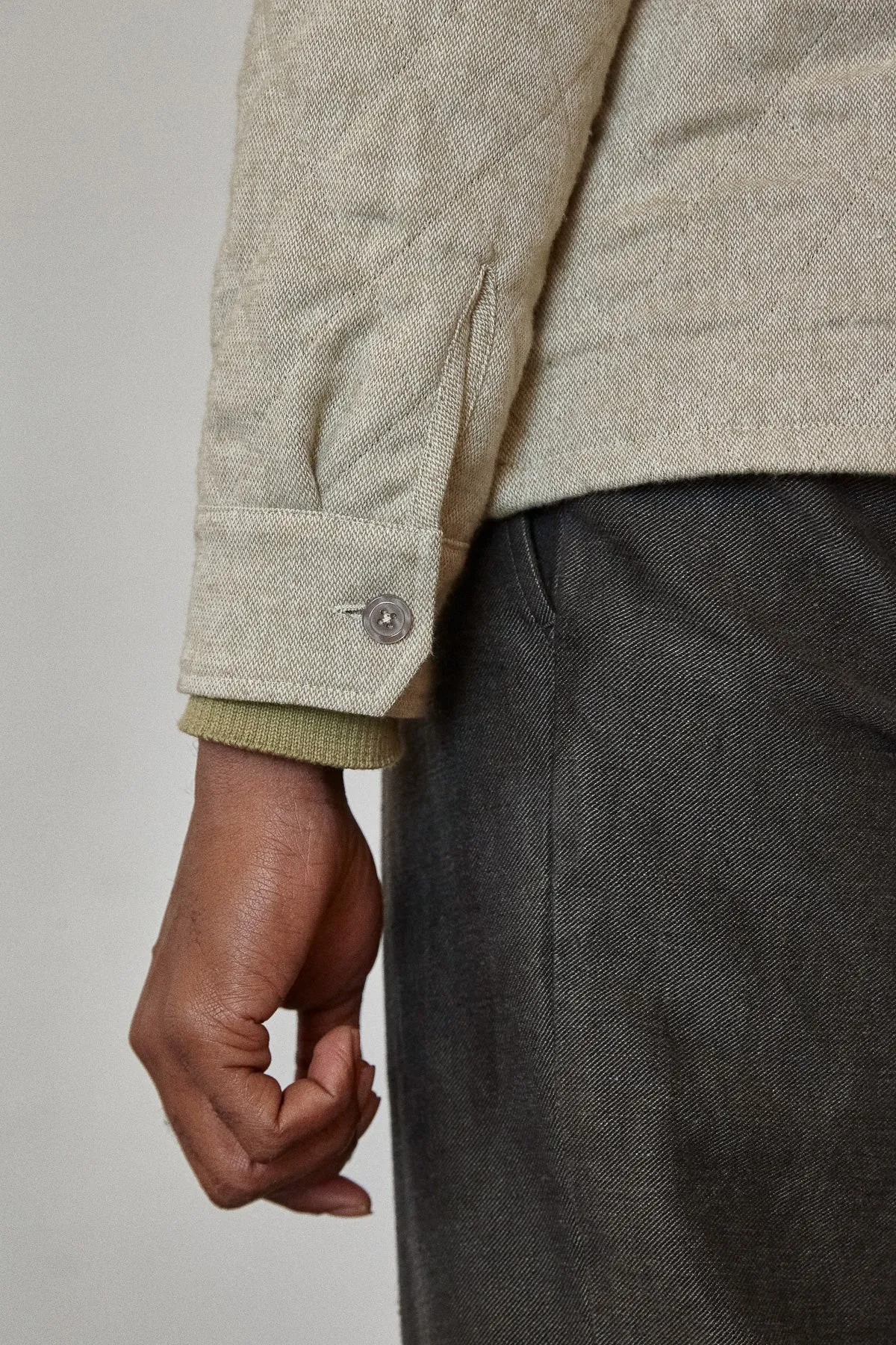 OWE jacket eco padded flannel khaki