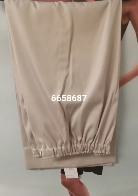 Pants 6658687 Beige Corduroy Large Size Women Pants