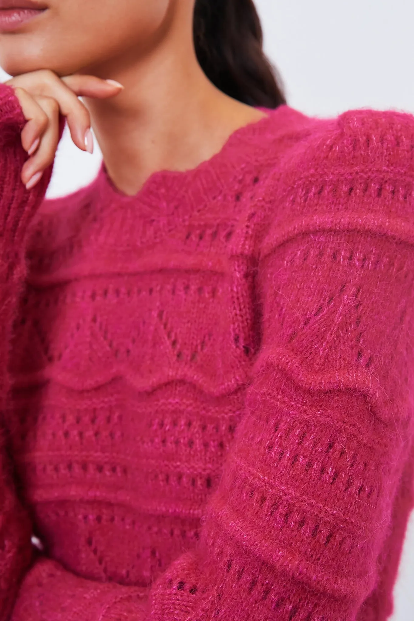 Raspberry Othona Sweater