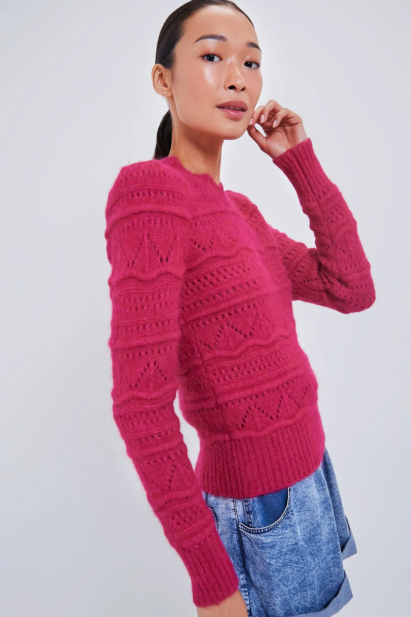 Raspberry Othona Sweater