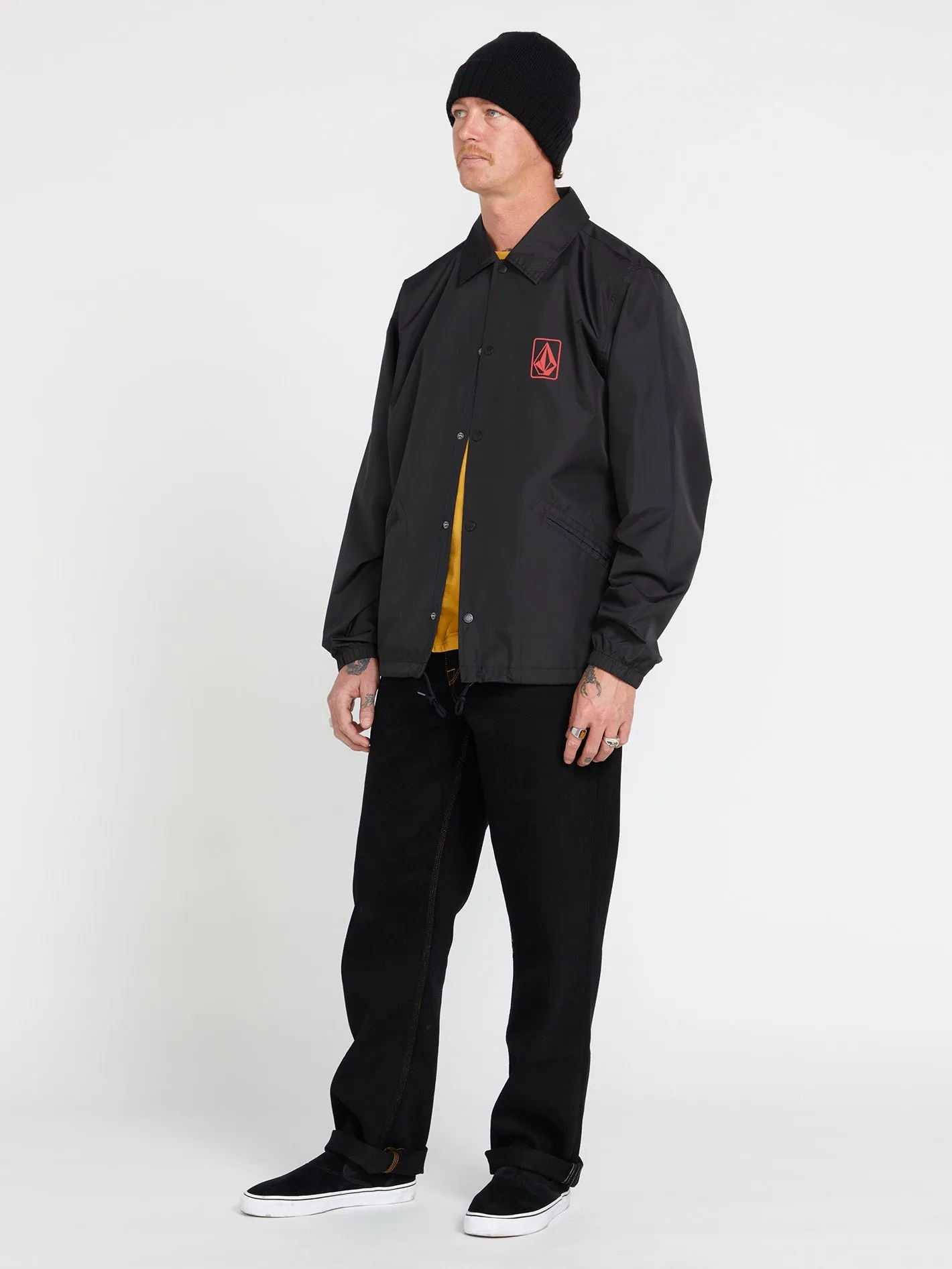 Skate Vitals Coaches Jacket - Black Red