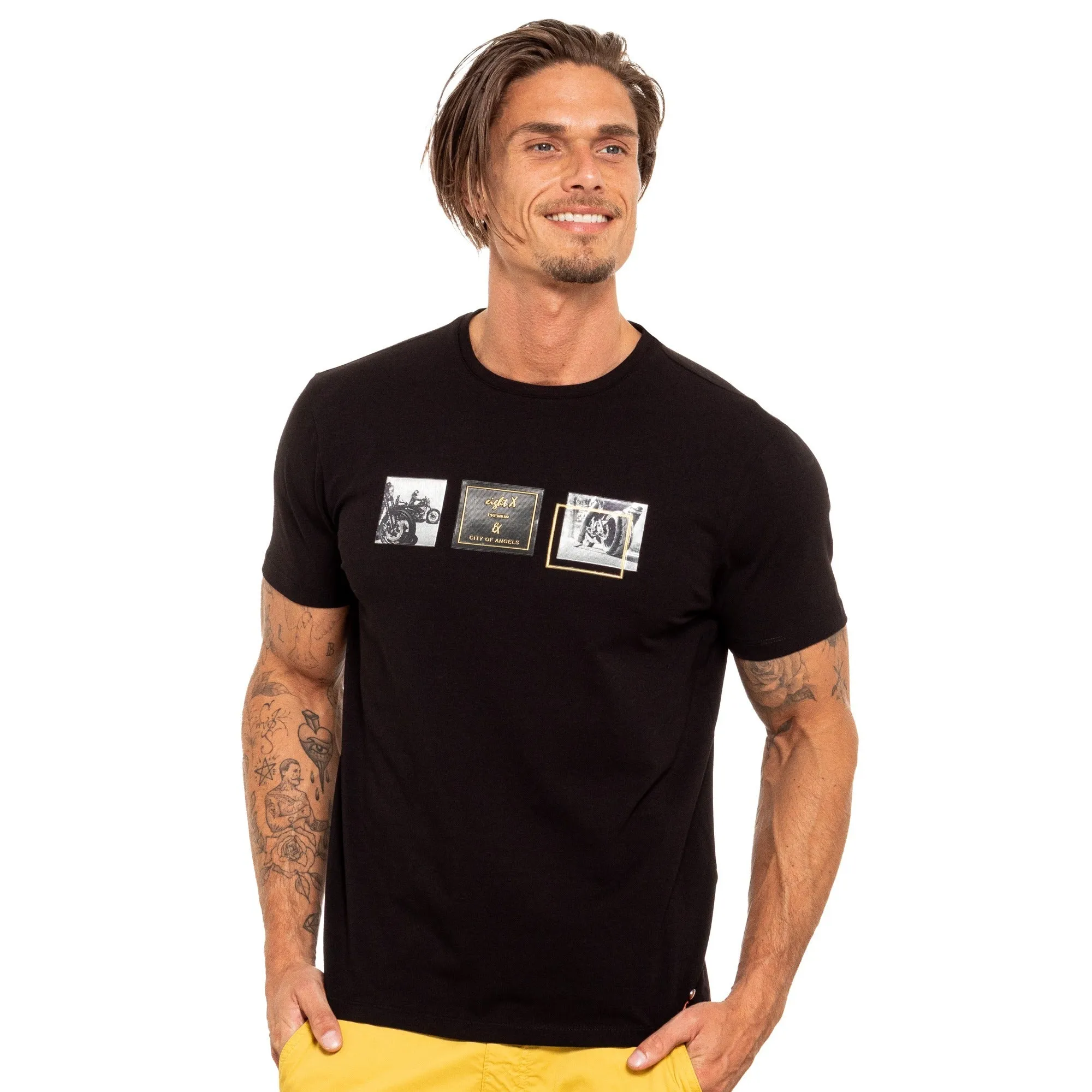 Steel Horse 8X Street T-Shirt - Black