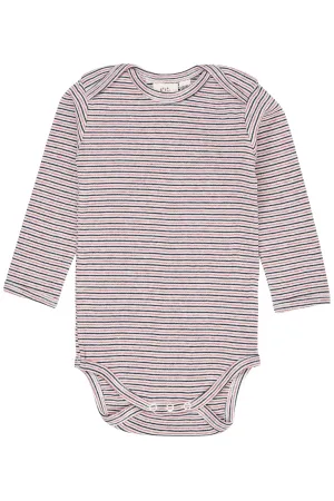 STRIPED LONG SLEEVE BODY - BLUE/RED STRIPE