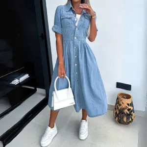 Tanya - Dress - Casual - Denim - For Everyday Use