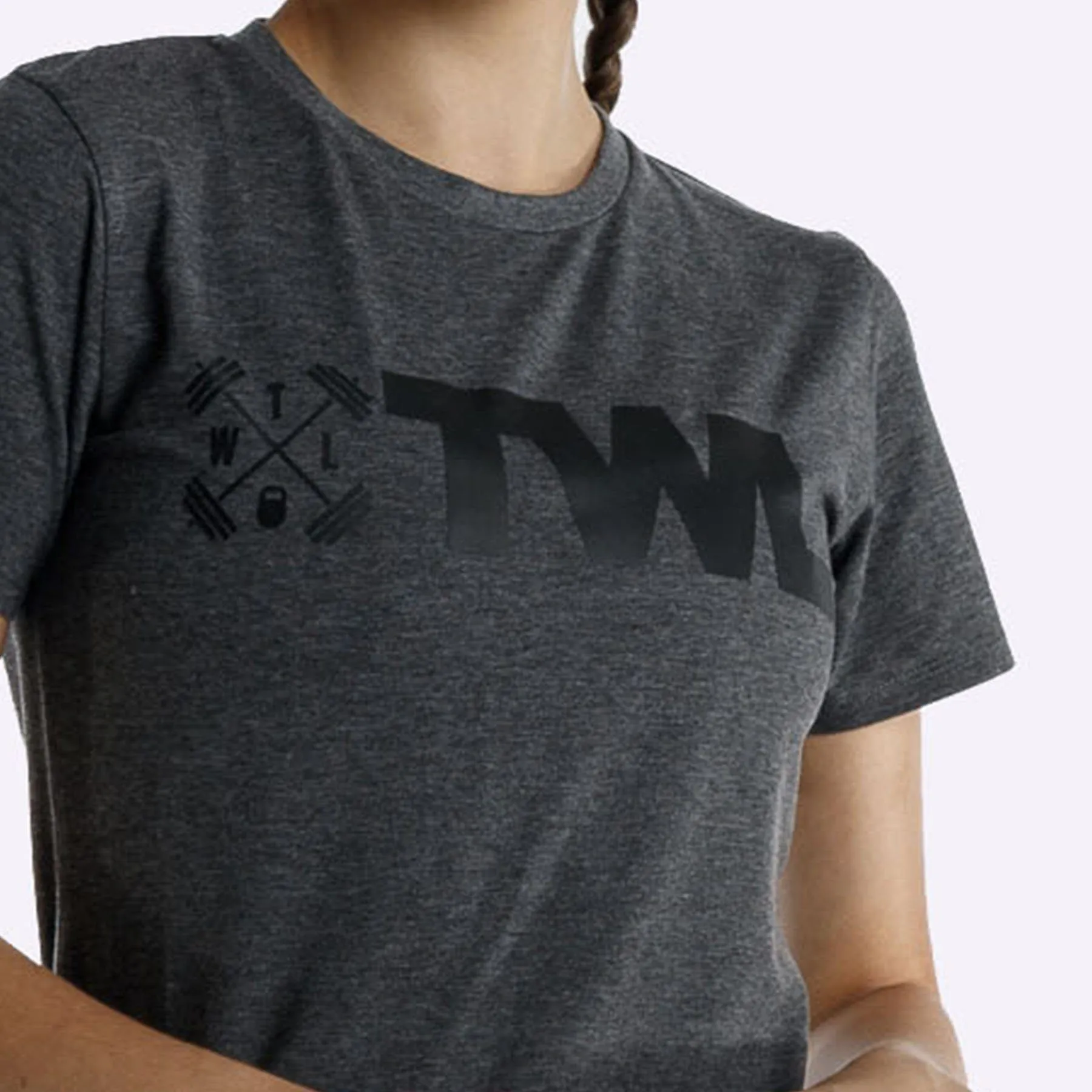 The WOD Life - Women's Classics Flux T-Shirt - Charcoal/Black