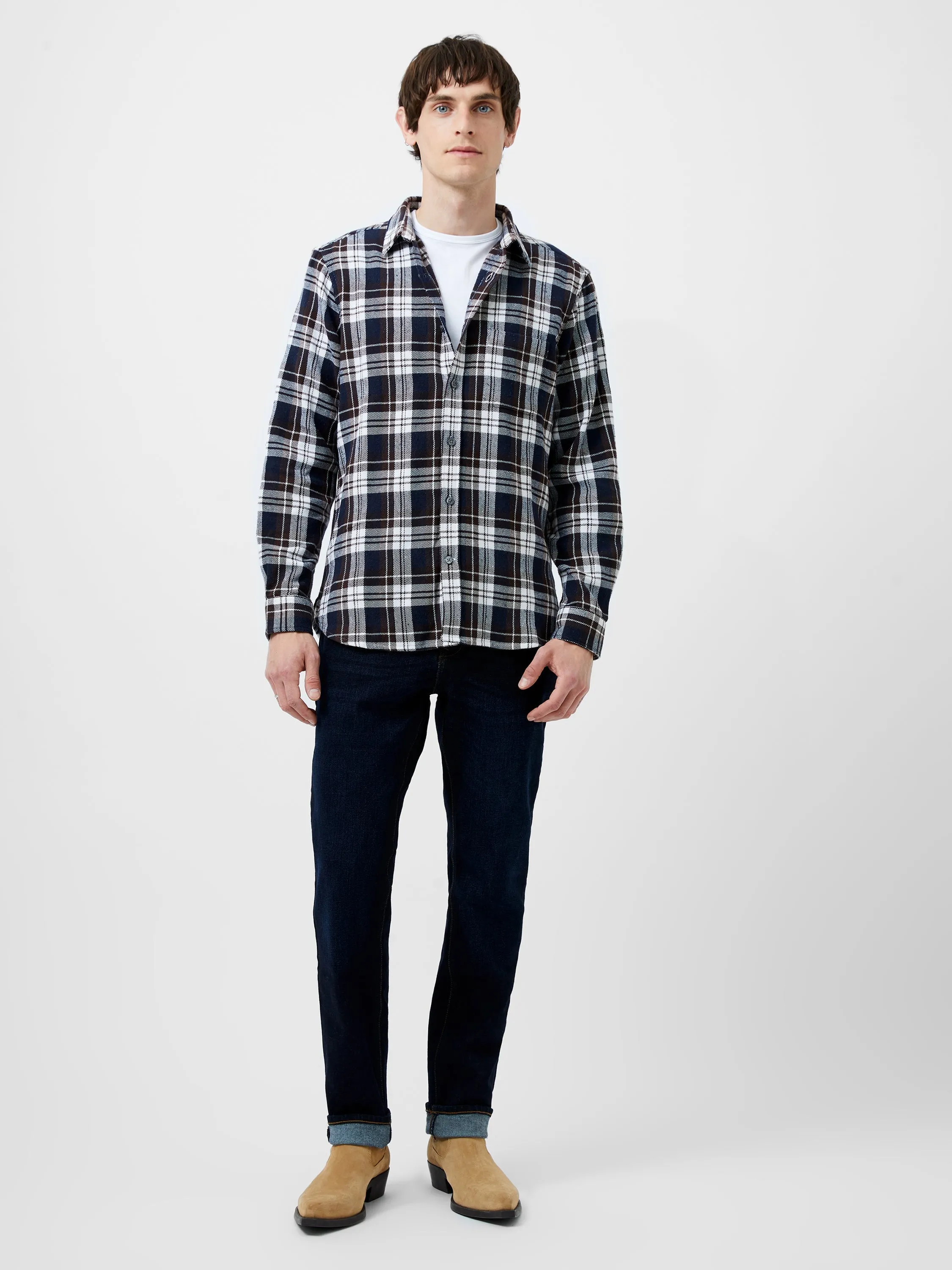 Unbrushed Flannel Check Shirt