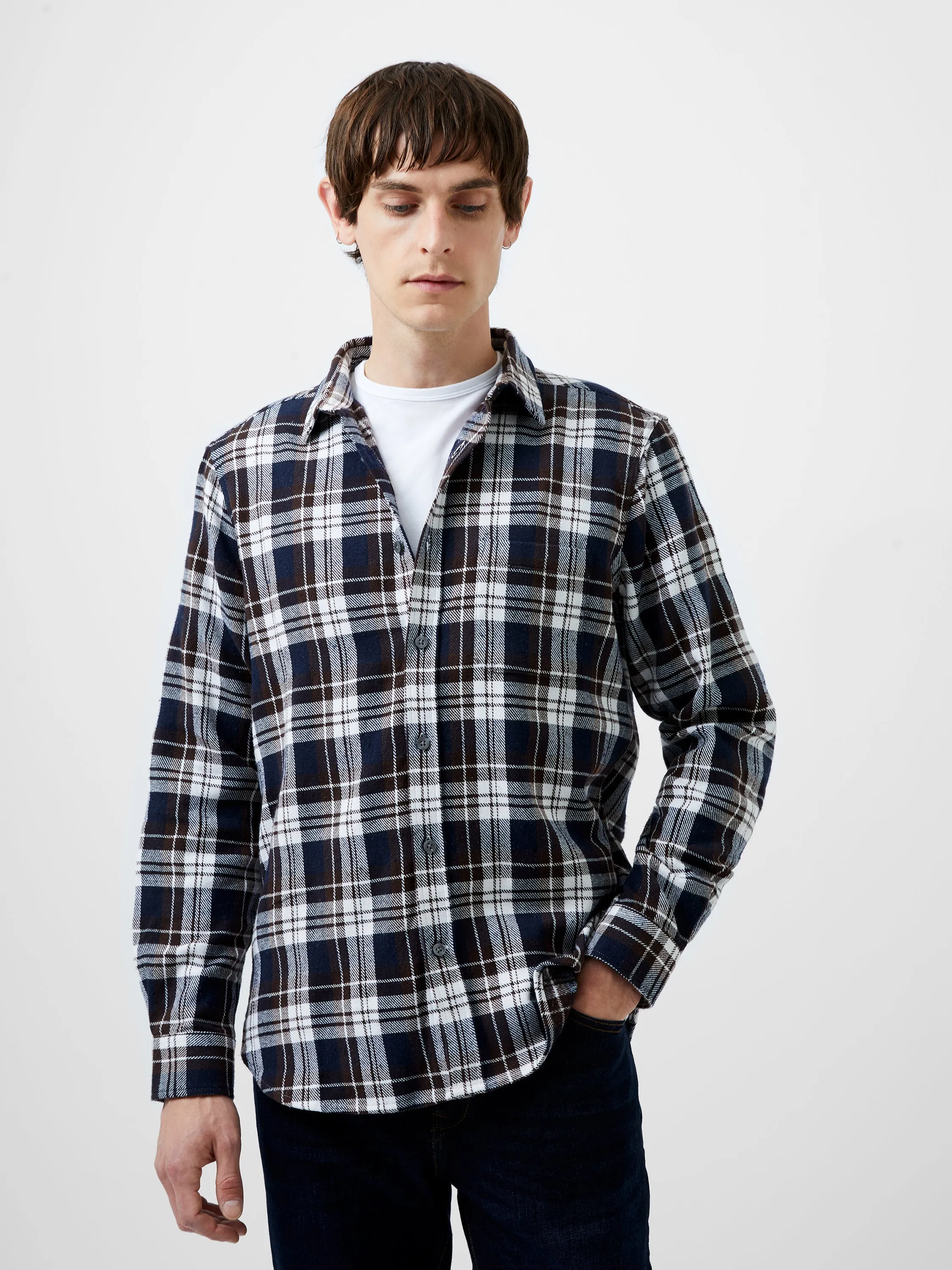 Unbrushed Flannel Check Shirt