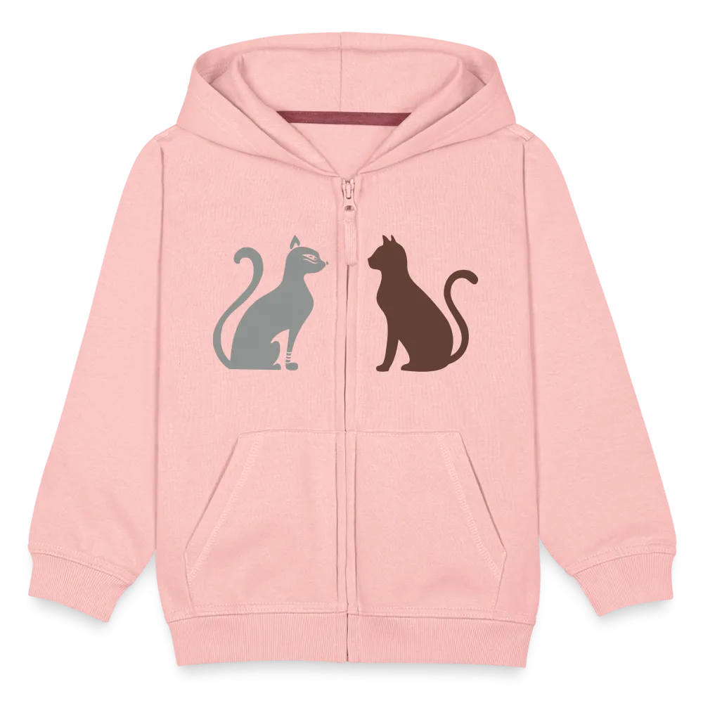 Veste à capuche Premium Enfant "2 Chats"