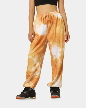 XXIII Women's Zuzu Tie Dye Track Pants Orange/White