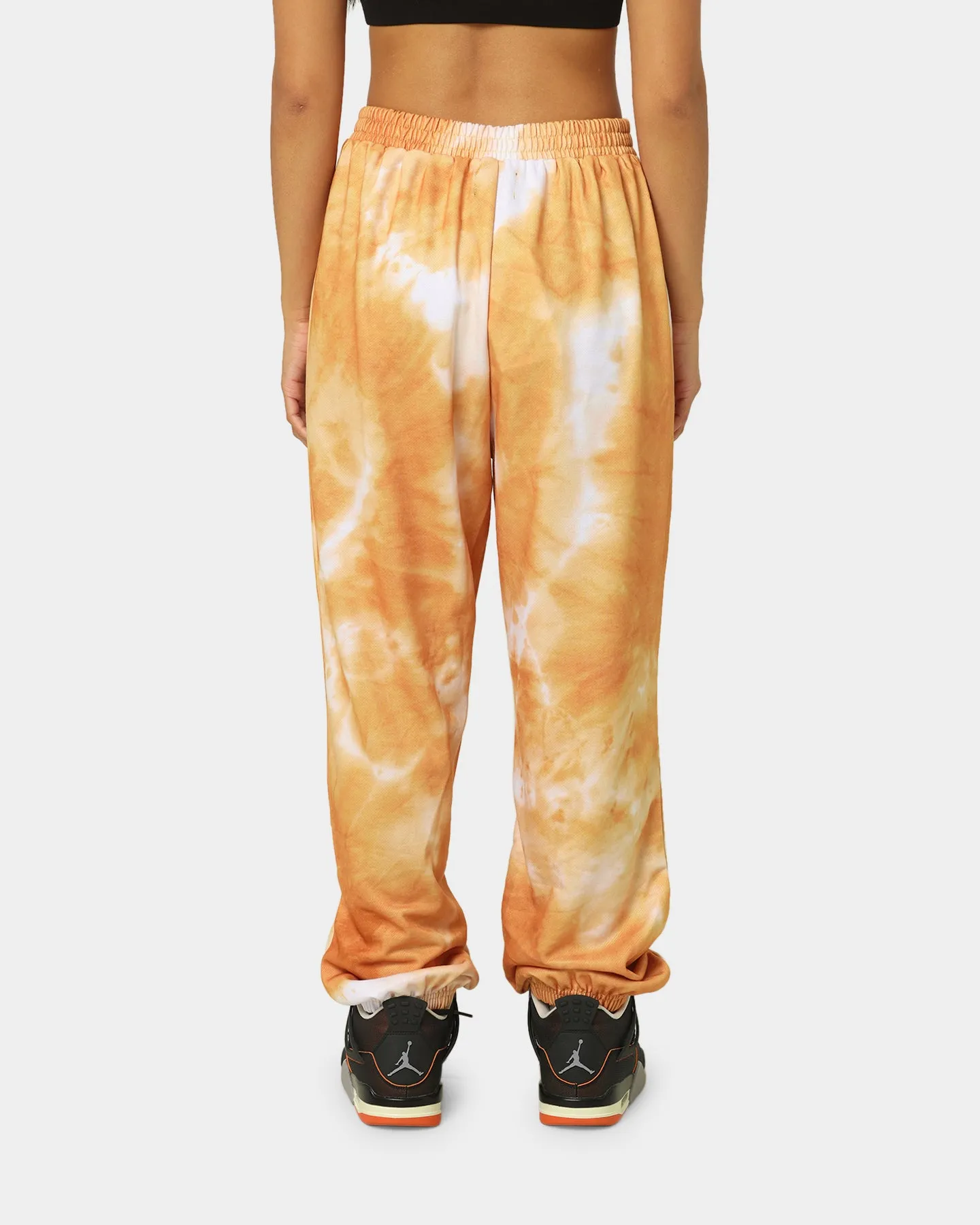 XXIII Women's Zuzu Tie Dye Track Pants Orange/White