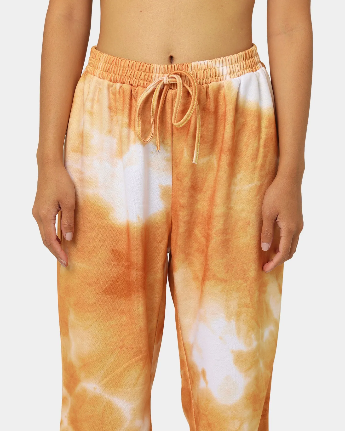 XXIII Women's Zuzu Tie Dye Track Pants Orange/White