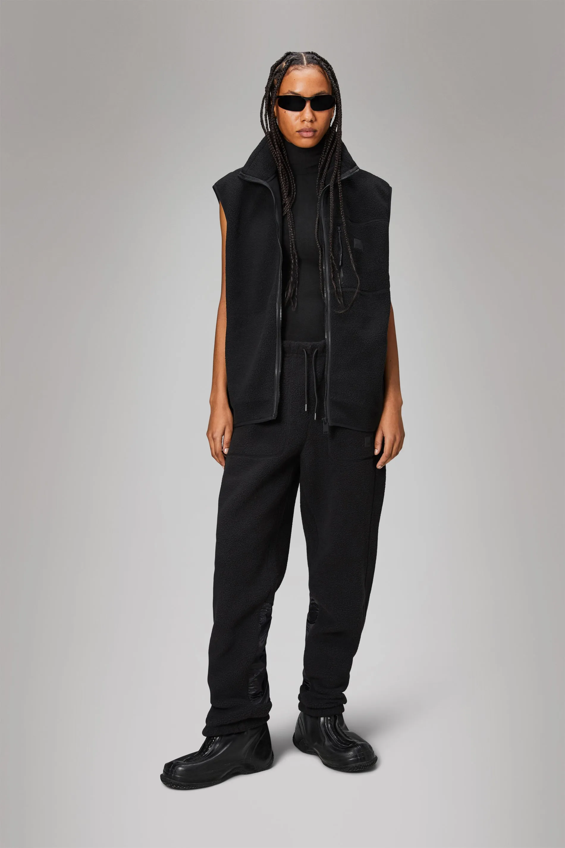 Yermo Fleece Vest - Black